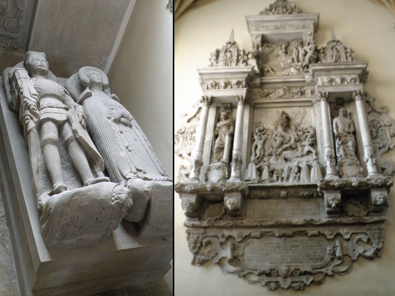 Zespół epitafiów i nagrobków, w tym pary książęcej Ludwika II (zm.1436) i Elżbiety Brandenburskiej, (zm.1449)
