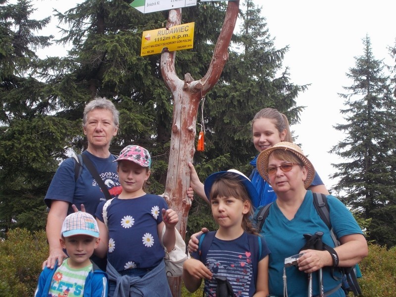 Młodsza grupa zdobyła szczyt RUDAWCA 1112m npm