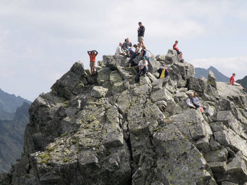 Wierzchołek po stronie słowackiej RYSY - SL 2503 m n.p.m