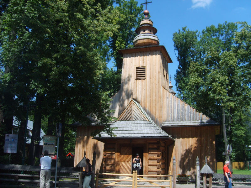 Zakopane, zabytkowy kościół pw. M.B. Częstochowskiej z 1847 roku , przy ul. Kościeliskiej