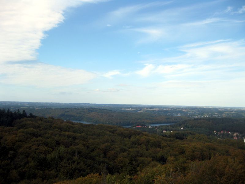 panorama na okolice wsi Ostrzyce