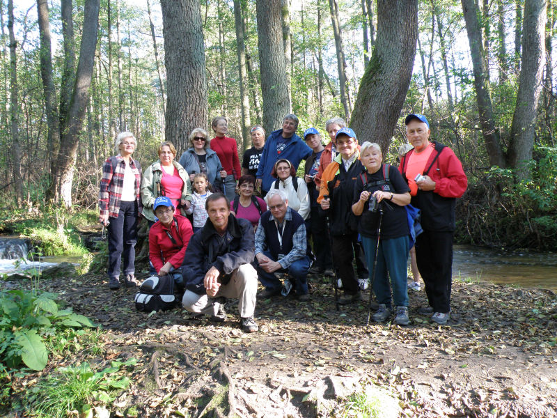 Nasza grupa w Rezerwacie Przyrody "Czartowe Pole"