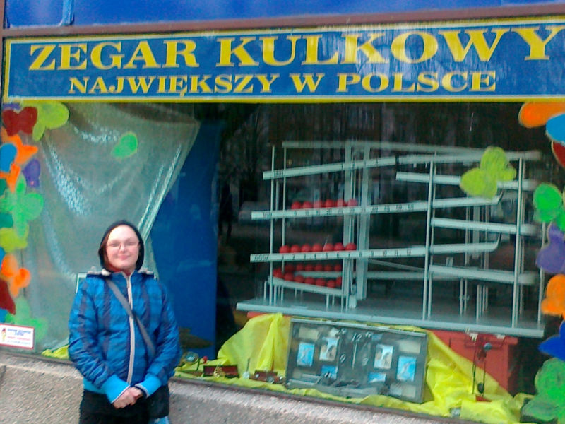 Największy w Polsce zegar kulkowy – Pl. Orła Białego