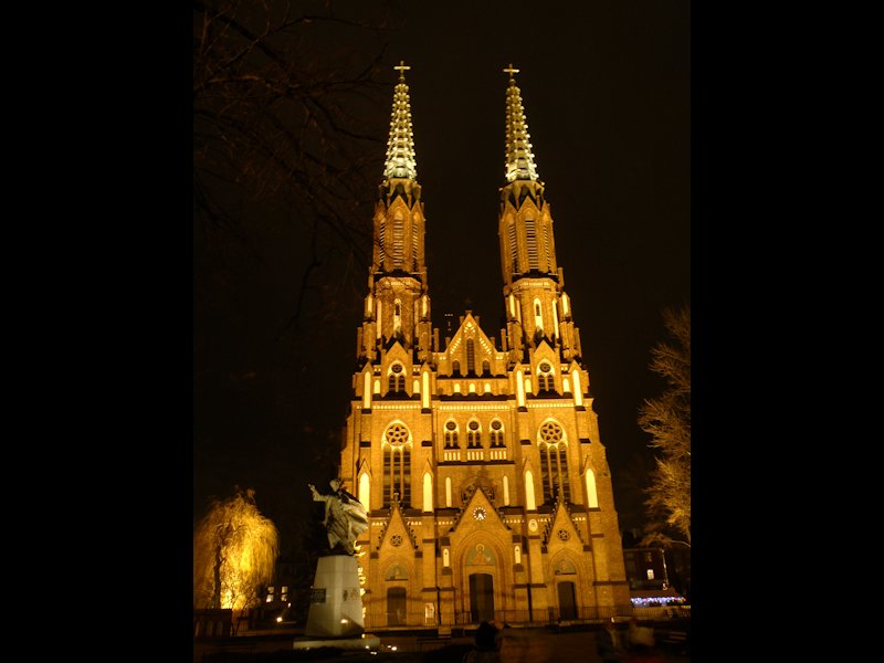 Wieczorem odwiedziliśmy Bazylikę katedralna św.św.Floriana i Michała Archanioła