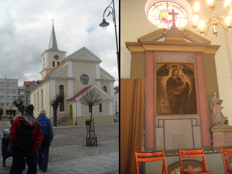 W samym centrum miasta na miejscu dawnego ratusza zbudowano w l.1816-1818 neoklasycystyczny kościół poewangelicki