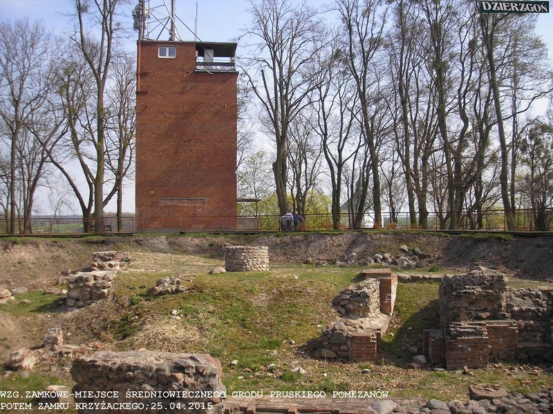Wykopaliska archeologiczne na Wzgórzu Zamkowym- teren średniowiecznego zamku komtura krzyżackiego