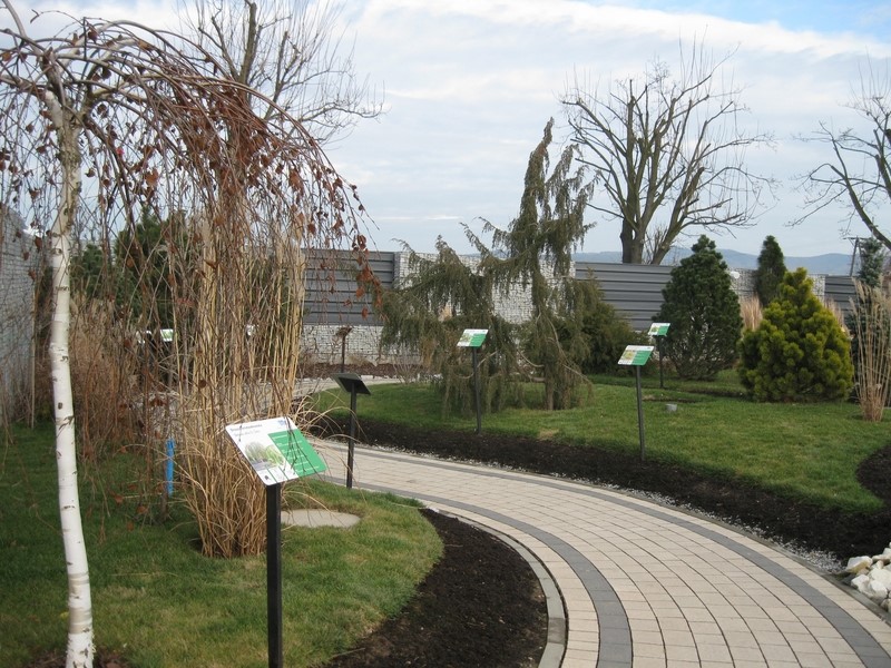 Przedstawia on nie tylko miniatury obiektów, ale i piękne nawet o tej porze arboretum