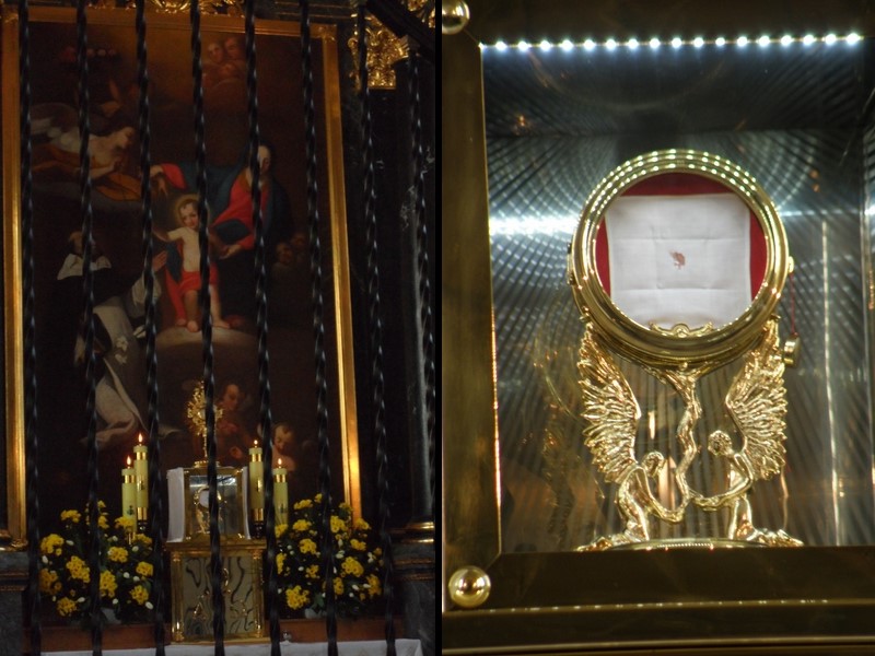 Kaplica MB Różańcowej stała się miejscem adoracji Relikwii Eucharystycznych z Cząstką Ciała Pańskiego