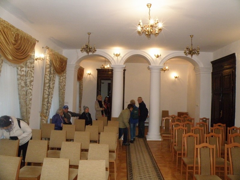 Zabytkowe wnętrza pałacu - współcześnie sala bankietowa