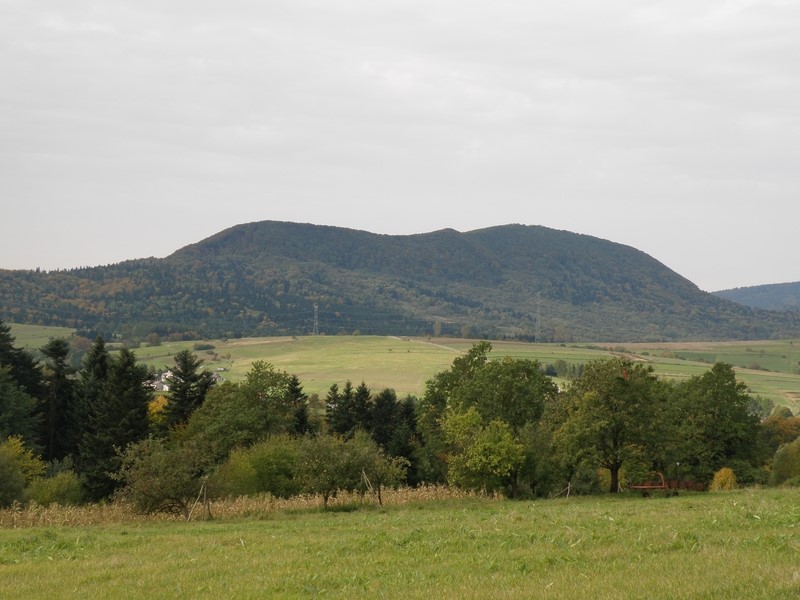 A to trójgarbne zalesione pasmo - Cergowa wciąż czeka na nas