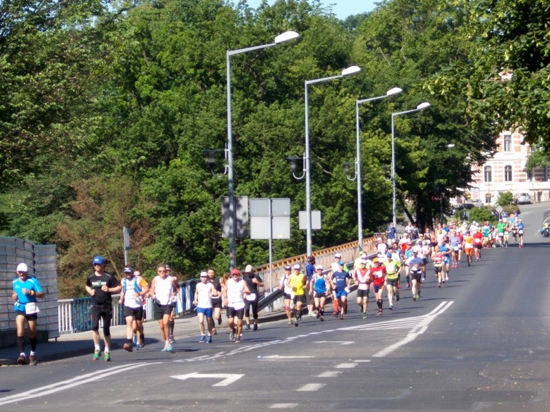 Kierując się w stronę Bulwaru Greckiego jesteśmy świadkami XIV Europamarathonu..